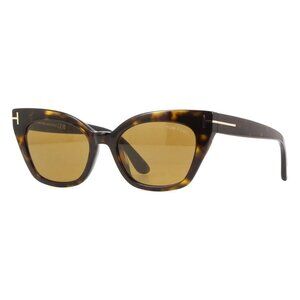 New TOM FORD Juliette Havana Cat Eye FT1031/S 52E Sunglasses Women